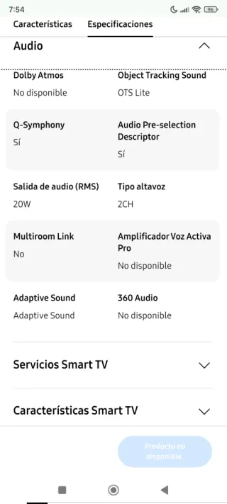 TV Samsung Q60D QLED 4K 43 108 cm