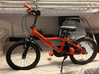 Bicicleta infantil Btwin naranja