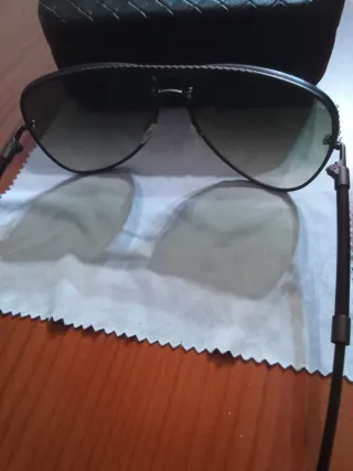 Occhiali da sole Bottega Veneta neri/marrone