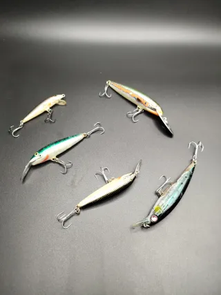 5 señuelos de pesca Rapala