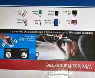 Radio cotxe Bluetooth USB carga rapida.