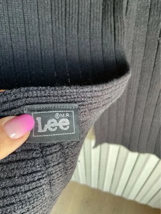 Sciarpa uomo LEE D42 vintage nera