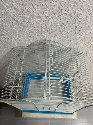 Jaula para pájaros completa