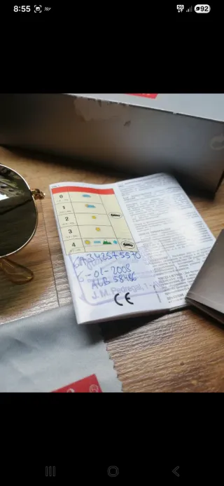 Gafas de Sol Ray-Ban Aviator Marrón/Dorado