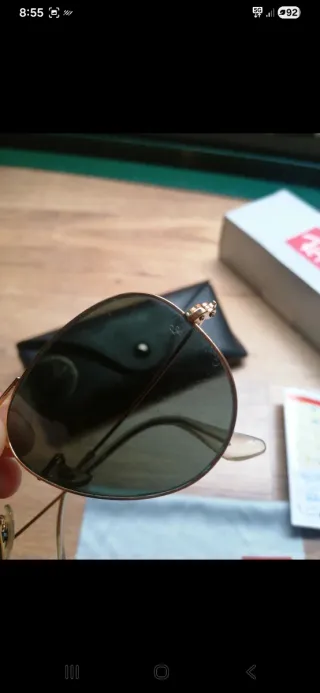 Gafas de Sol Ray-Ban Aviator Marrón/Dorado