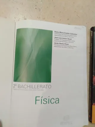 Libro Física 2° Bachillerato