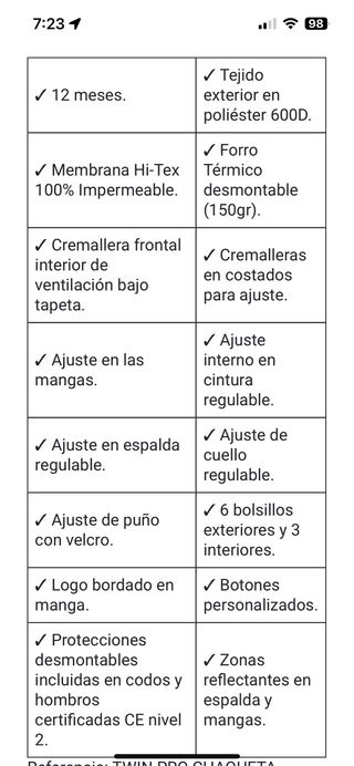 Chaqueta de moto nueva Talla M