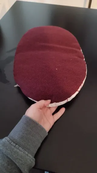 Cuscino piccolo cane/gatto beige/rosso