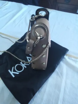 BOrsetta Koralline Beige con Borchie