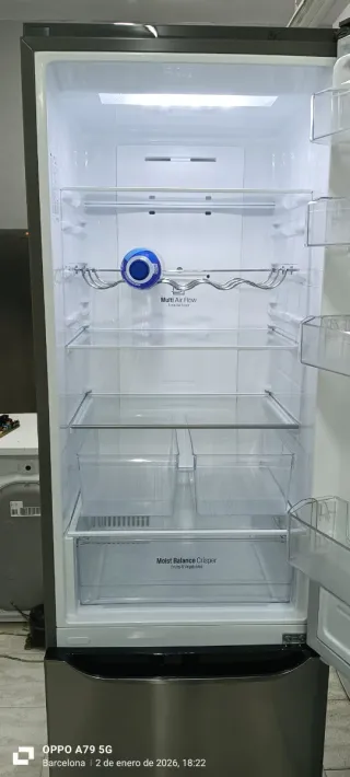 Nevera Combi LG Acero Inoxidable NO Frost A+