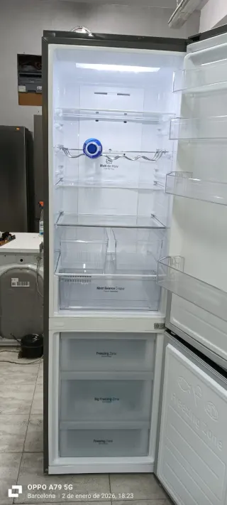 Nevera Combi LG Acero Inoxidable NO Frost A+