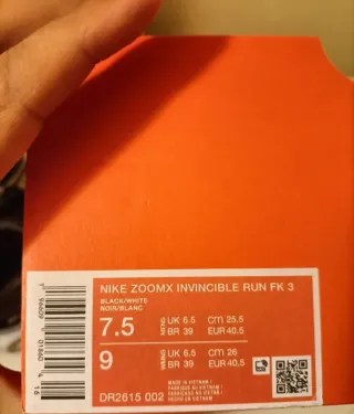 T40,5 Nike ZoomX Invincible Run FK3