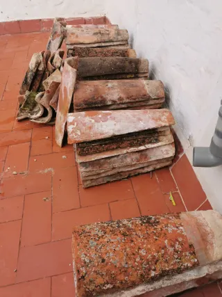 Tejas antiguas de barro 83 tejas