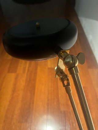 Lampada da tavolo design oro e nero