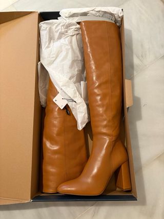 Botas Piel Zara Talla 40 Nuevas a estrenar