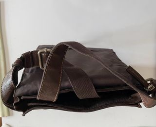 Bandolera cuero Matties marrón