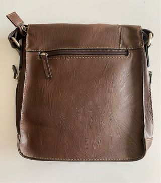 Bandolera cuero Matties marrón