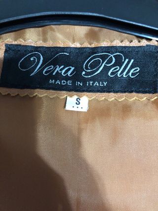 Giacca Vera Pelle Made in Italy color caramello