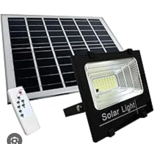 Faro Solare LED 100W Pannello Telecomando Giardino