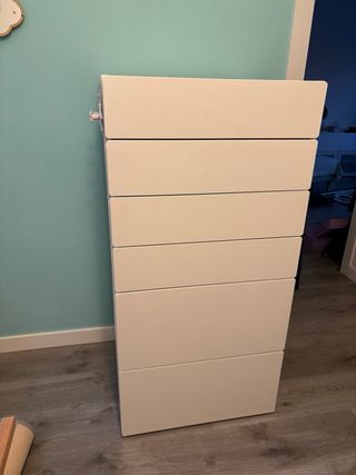 Cómoda IKEA 6 cajones blanca