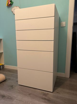 Cómoda IKEA 6 cajones blanca