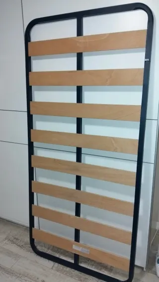 Somier 90x190 cm metálico con lamas de madera