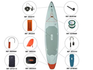 Tabla paddle surf hinchable travesía 500 12'6 (Hasta