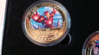 Collezione Monete Marvel Avengers Placcate Oro