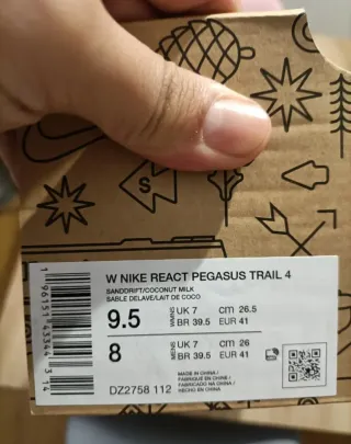 T41 Nike React Pegasus Trail 4