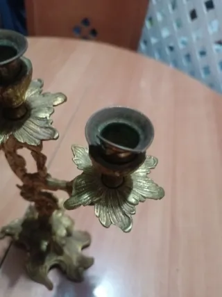 Candelabro de bronce estilo antiguo20x30