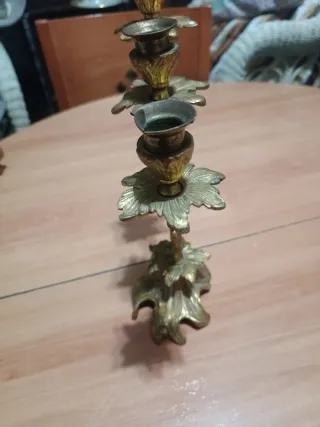Candelabro de bronce estilo antiguo20x30