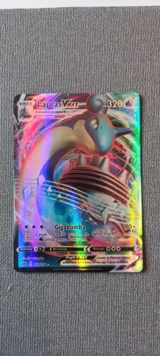 Cartas Pokémon Lapras VMAX y GX