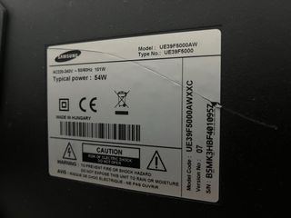 Televisión Samsung UE39F5000AWXXC