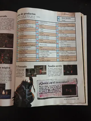 Secret of Evermore SNES Libro de Pistas Nintendo
