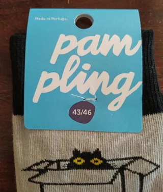 Calze Pampling uomo grigio e giallo