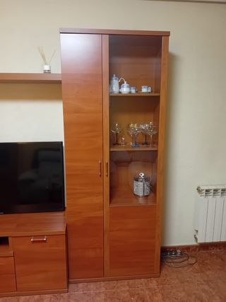 Mueble comedor cerezo 2 vitrinas