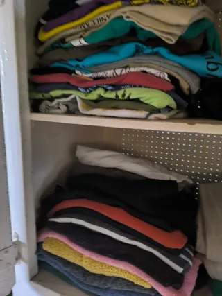 Alacena vintage azul y blanco