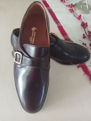 Zapato LG hebilla marrón talla 41