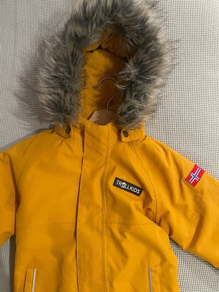 Mono nieve Trollkids amarillo niño/niña