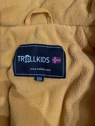 Mono nieve Trollkids amarillo niño/niña