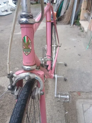 Bici da corsa vintage rosa