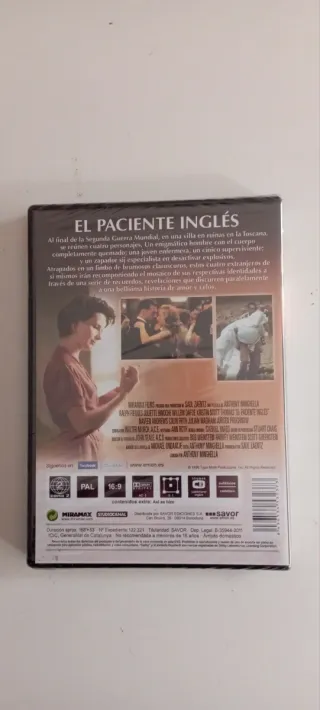El Paciente Inglés DVD - 9 Oscar, precintada