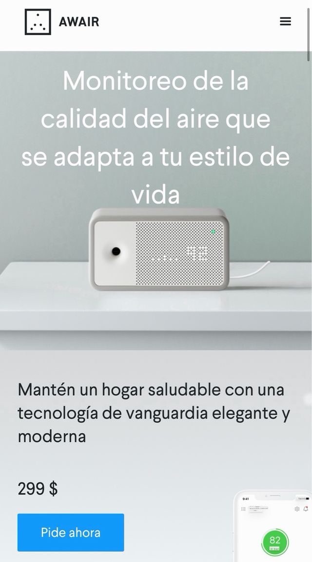 5 Monitores Calidad Aire Awair Element