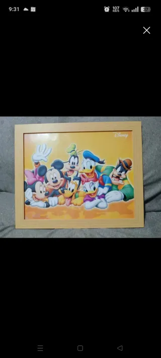 Cuadro Disney personajes