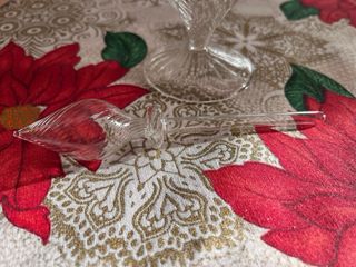 Boccetta in vetro soffiato trasparente