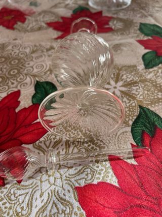 Boccetta in vetro soffiato trasparente