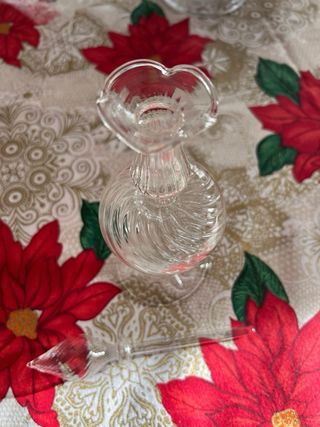 Boccetta in vetro soffiato trasparente