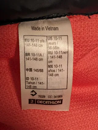 Chaleco montaña y trekking Quechua niños