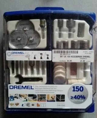 Dremel 724. Caja expositor accesorios.