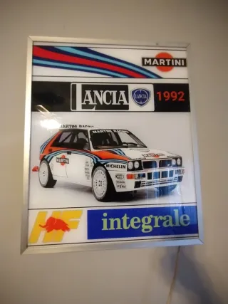 Insegna Lancia Delta Integrale Martini 1992